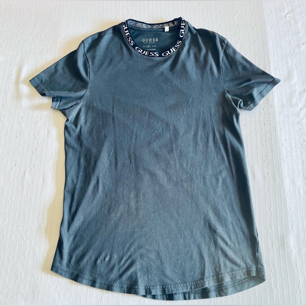 GUESS Grey Logo Crewneck Top
